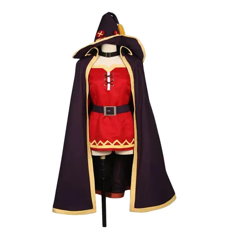 Disfraz de Megumin de Anime aaa, traje de fiesta de Halloween personalizado, 2025