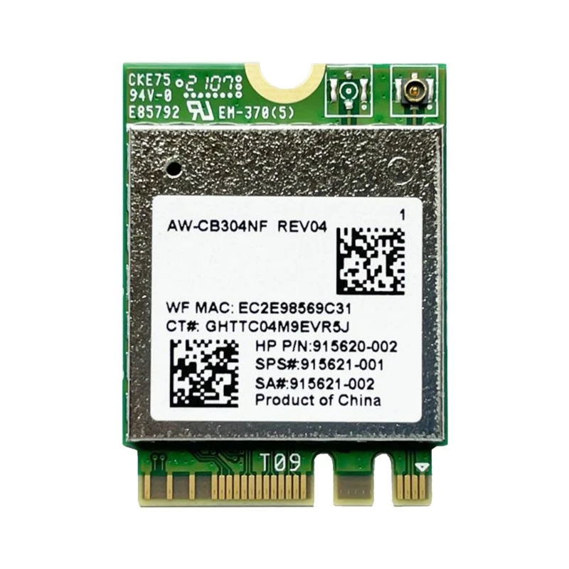 

M.2-NGFF WiFi Card AW-CB304NF RTL8821CE 802.11AC 2.4G+5G 433Mb BT4.2