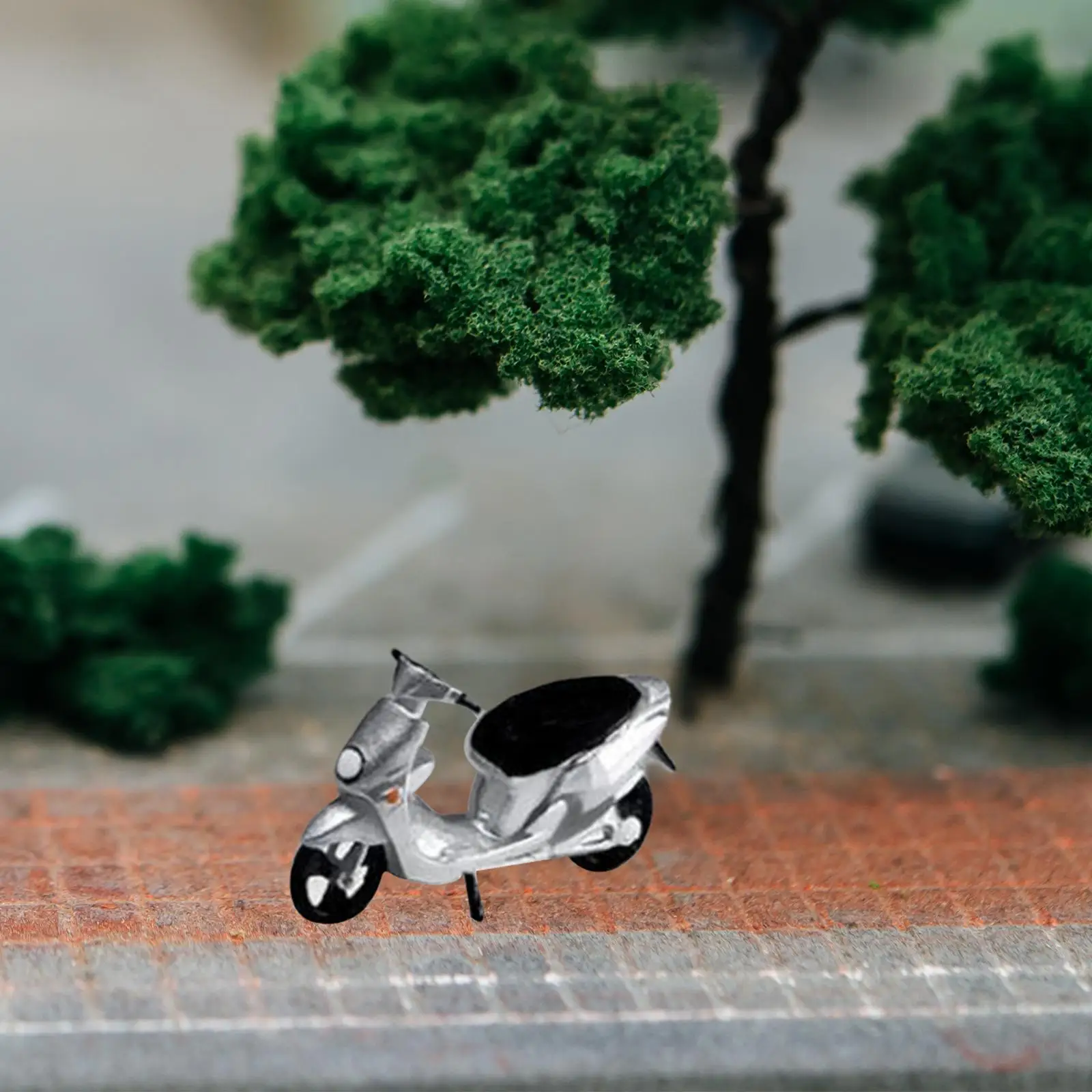 1:64 Diorama Street Motorcycle Model Resin Sand Table Ornament Miniature Doll