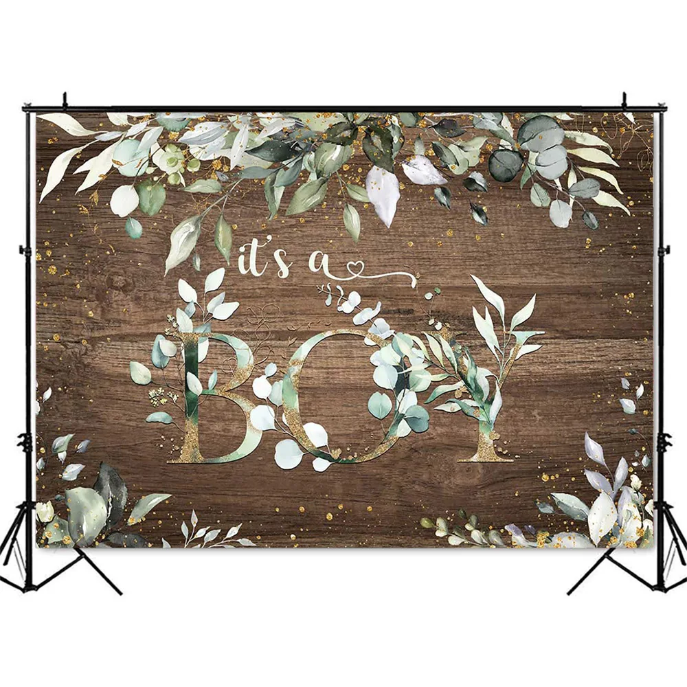 الأخضر يترك موضوع صور بوث خلفية ، انها صبي لوح خشبي ، خلفية المساحات الخضراء ، استحمام الطفل ، خلفية الاستوديو