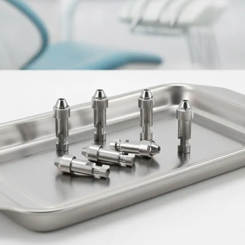 Dental Implant Multi Unit Analog Composite Construction Compatible With Osstem Dental System