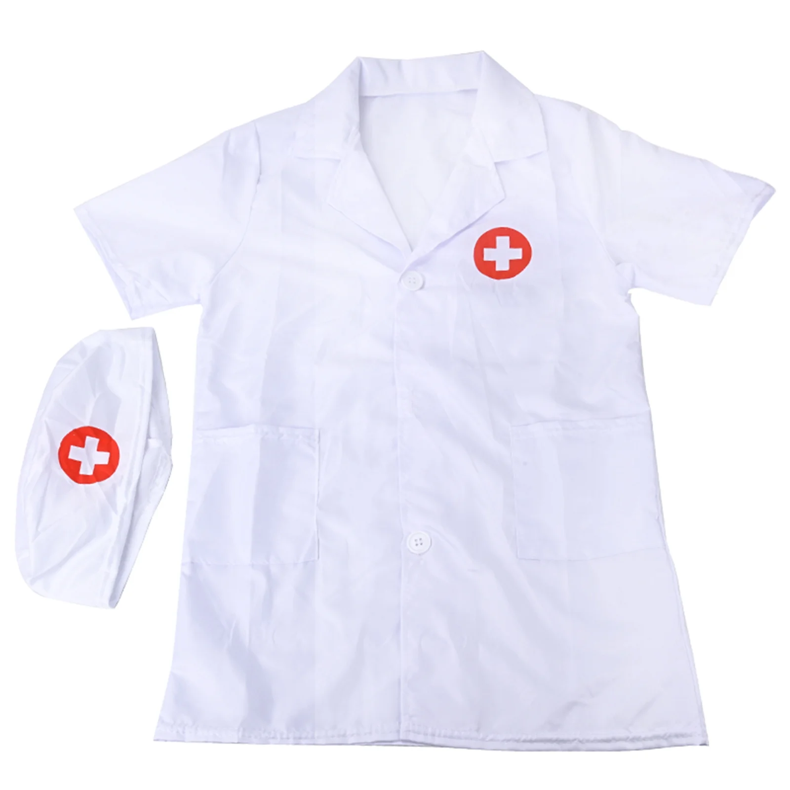 Ropa de médico de manga corta, enfermera, ropa de rendimiento para niños, juguetes familiares