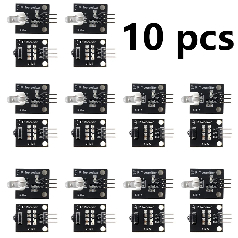 IR Infrarood Zender Ontvanger Module Kit voor Arduino 38KHz 10M Bereik 5V Leren Afstandsbediening signalen Smart Home RC Auto