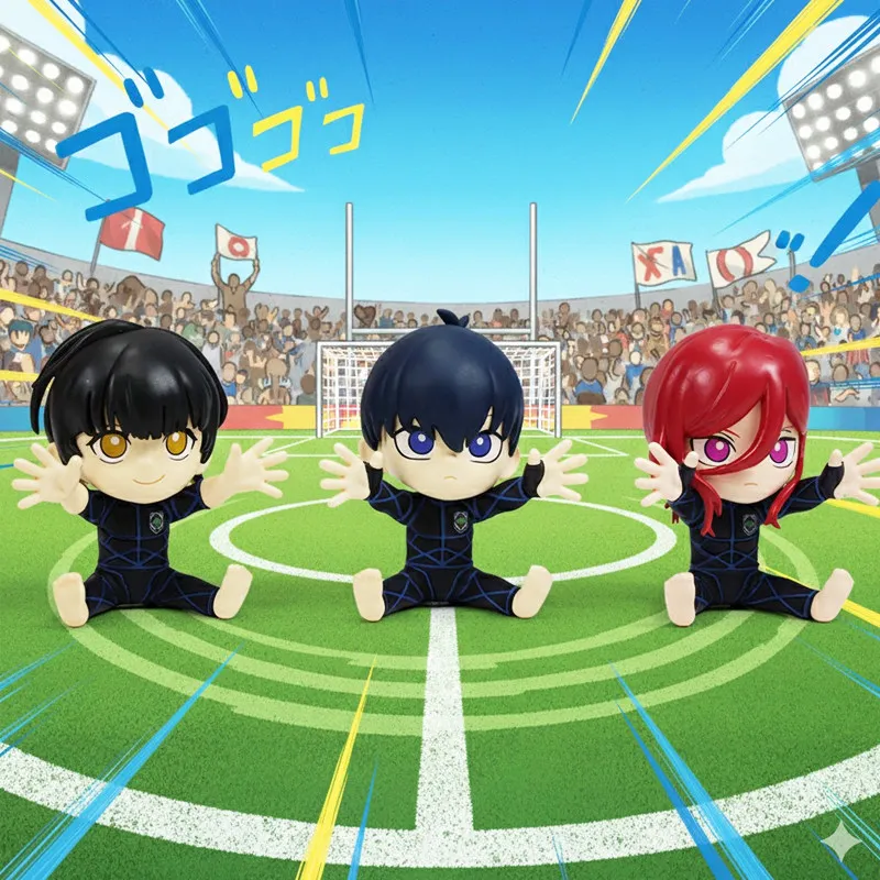 Echte SO-TA Blue Lock Anime Football Mini Figure Blind Box Capsule Toy Desktop Ornament Klaar om te verzenden Trendy cadeau voor jongens