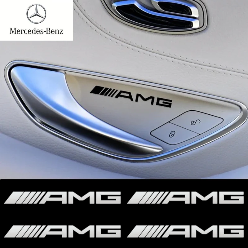 

For Mercedes Benz AMG W212 W204 W211 W168 W213 W205 W210 W124 Metal emblem Auto Decor Decals Car Window Wiper Stickers