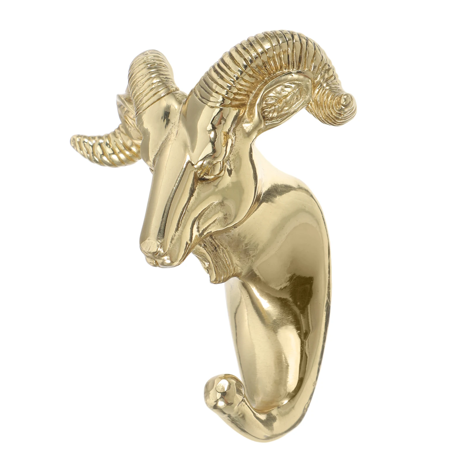 

Brass Hooks Sheep Head Design Heavy Duty Wall Hooks for Bathroom Towel Rack Decorative Holder Bag Hanger Multifunctional