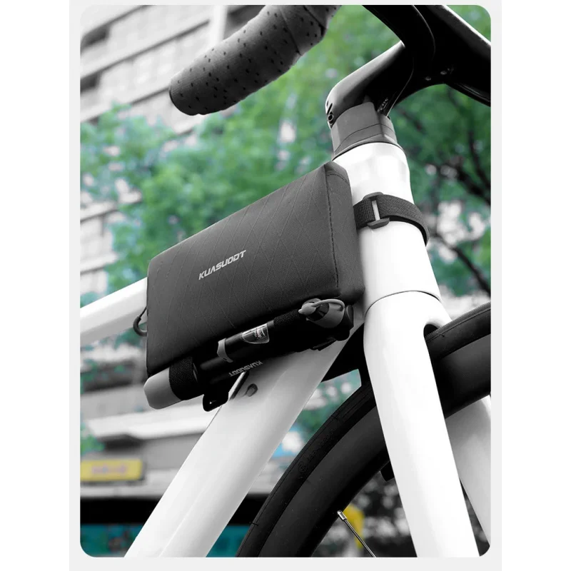 Bicycle Top Tube Bag Waterproof Large Capacity Bike Frame Front Pouch Cycling Storage Pack for MTB Road Bike