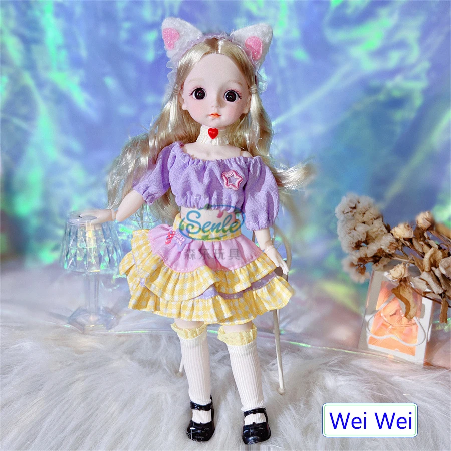 30 cm Puppe mit Kleidung für Kinderspielzeug Mädchen 6 bis 10 Jahre 1/6 Kleidung für BJD-Puppen Puppenhaus-Zubehör – Detail 13