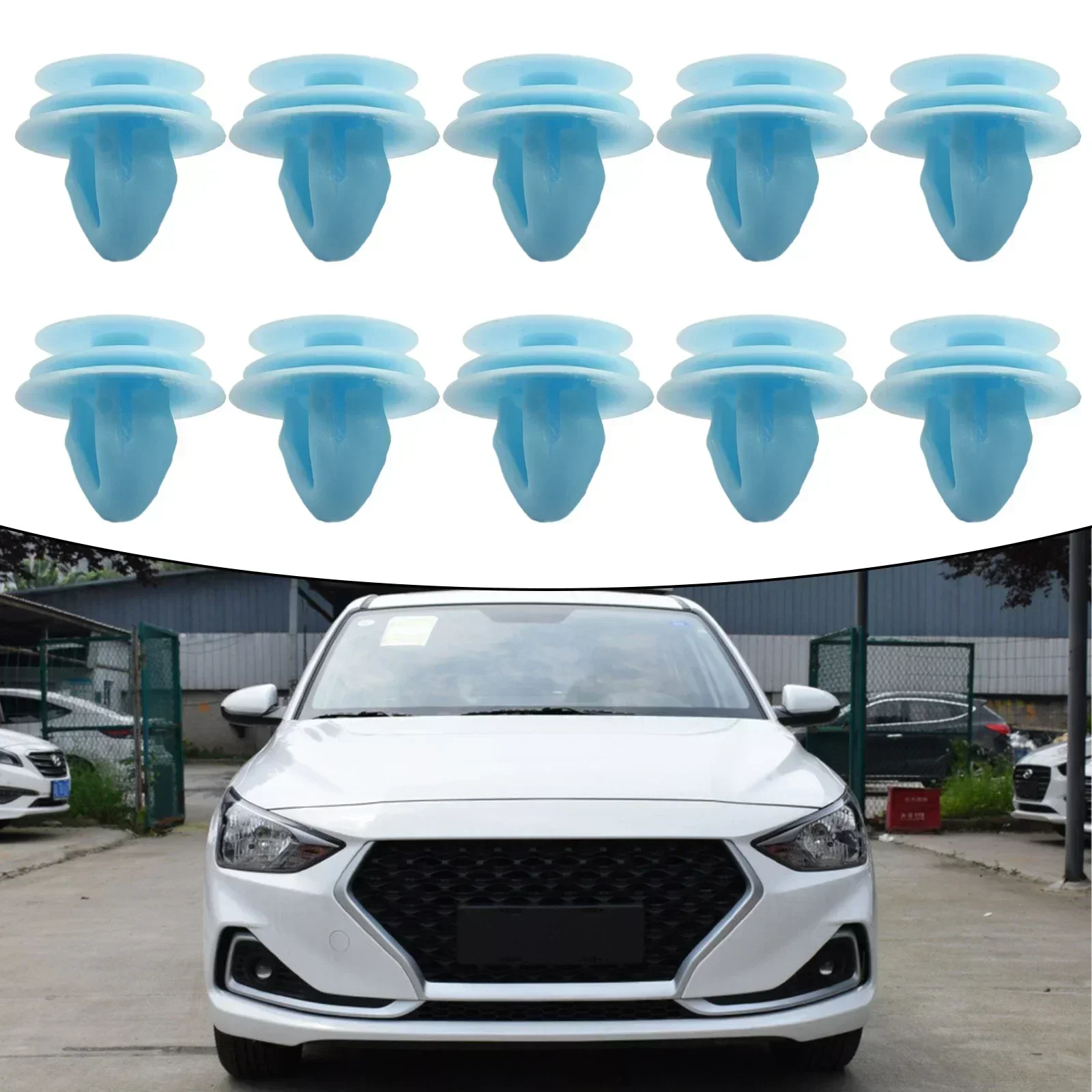 10/20pcs Door Panel Trim Clips Fastener Retainer Plastic Blue For
