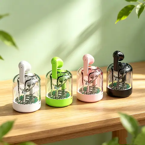 Kabellose HIFI Stereo 5.3 Bluetooth-Kopfhörer mit Lichteffekt, In-Ear Geräuschunterdrückende Sport- und Gaming-Kopfhörer