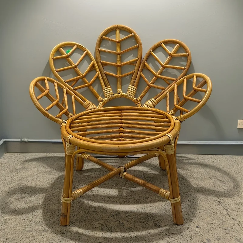 

Стул с цветком из ротанга, реквизит для фотосъемки новорожденных, мебель для фотосессии, корзина для позирования, аксессуары для детской фотосессии