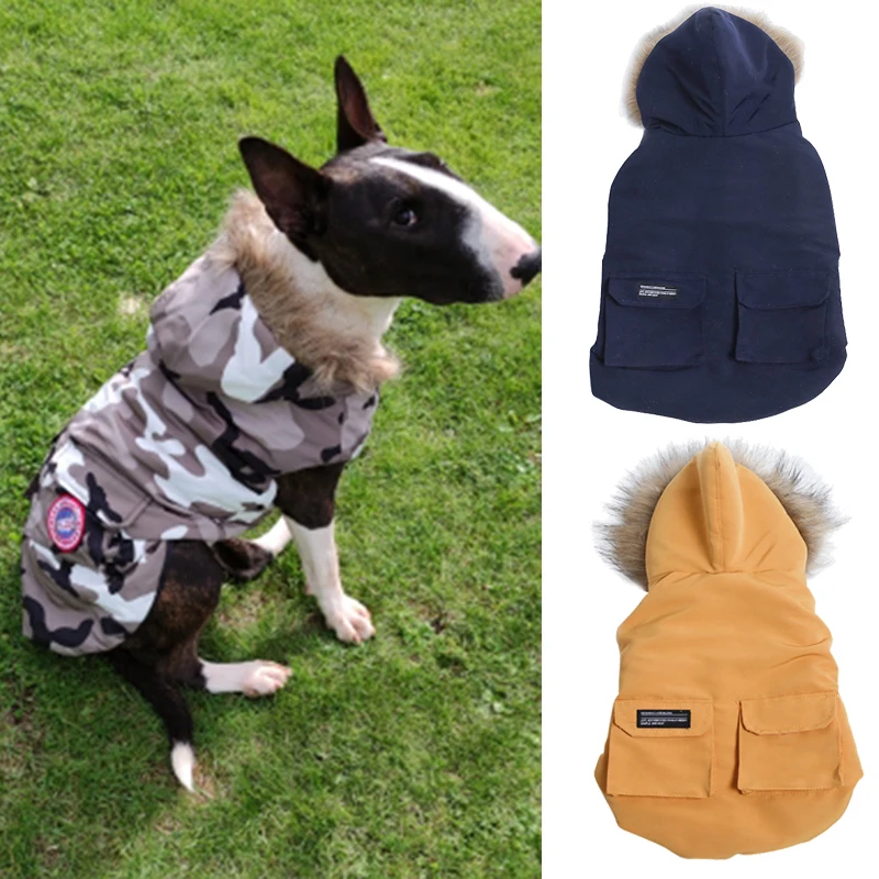 Luxury Down Jacket for Dogs Winter Pet Clothes Coat for Small Medium Dogs French Bulldog Bull Terrier Puppy Clothing Outfits