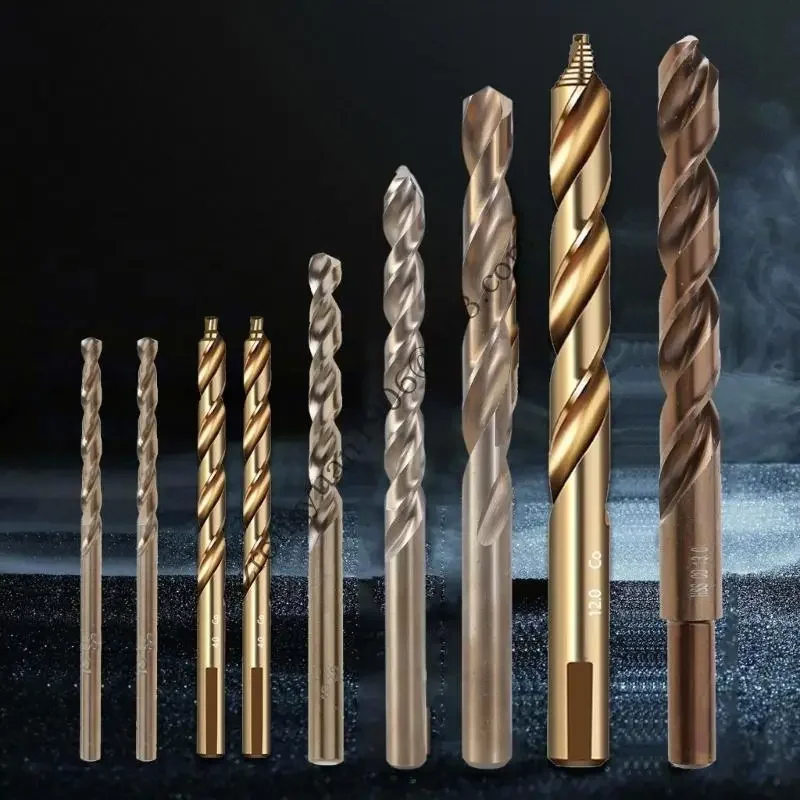 

Round Shank Reduced Twist Drill Bits Cobalt HSS Hole Cutter Drilling Tool For Wood Iron Stainless Steel Aluminum Metal