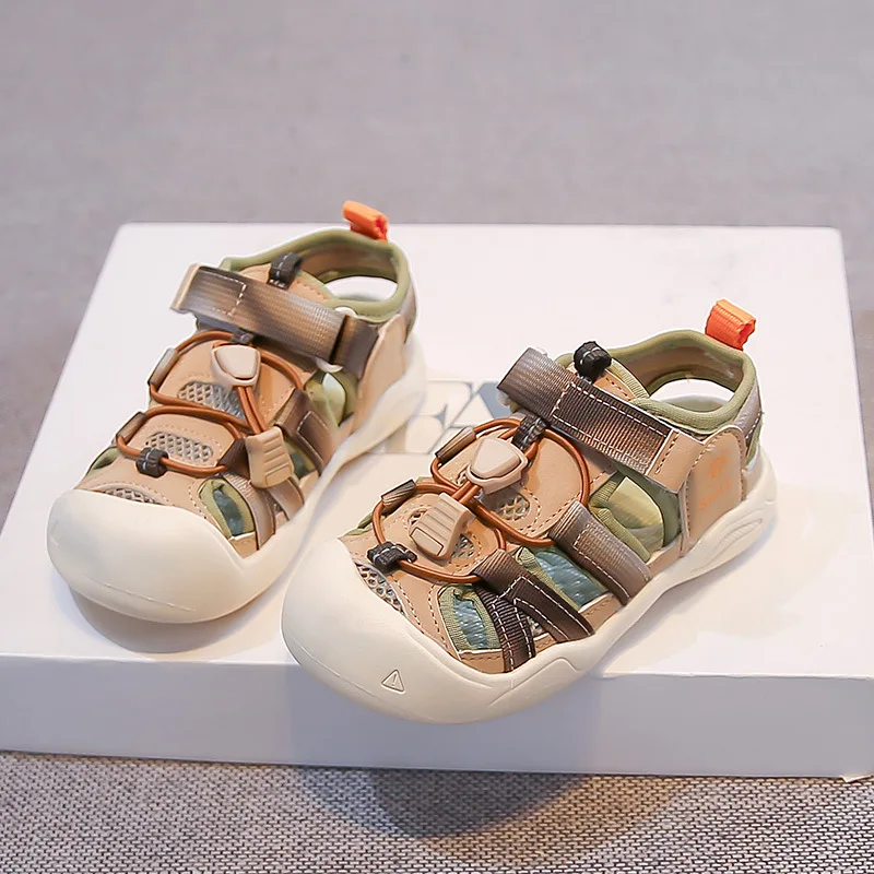 Summer Girls' And Boys' Sports Sandals Lightweight Anti-Slip Soft Sole Children's Beach Shoes Stream Trekking Footwear New Style