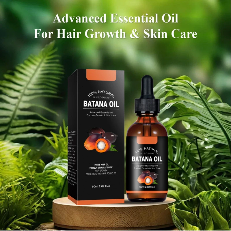 

60ML Batana Nourishing Hair Oil Strengthen Repair Split Ends Damage Increase Hair Thickness Smoothness Dense Hair Essential Oil