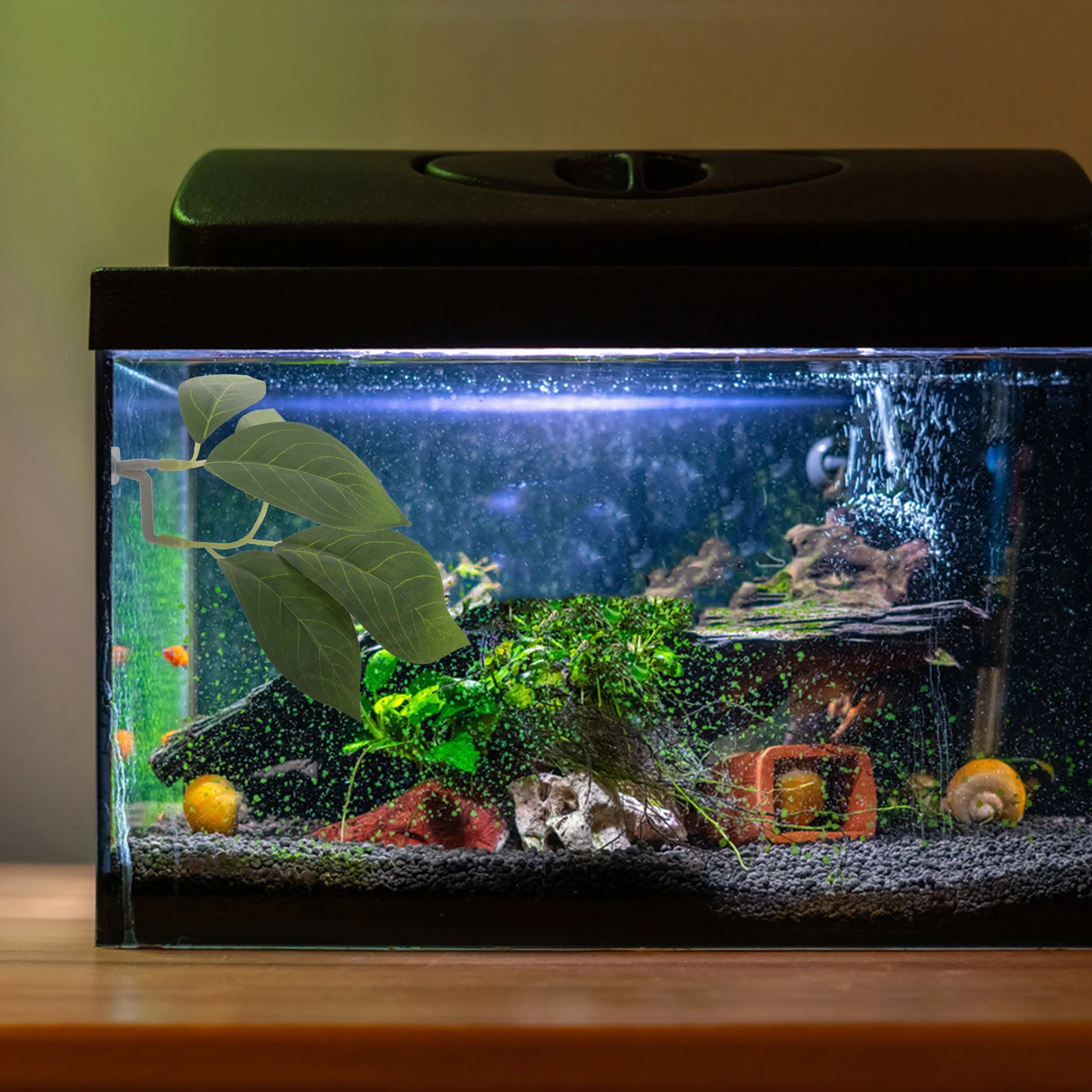 

Plant Artificial Water Plants Betta Fish Bed Aquatic Green Plastic Tank Accessory