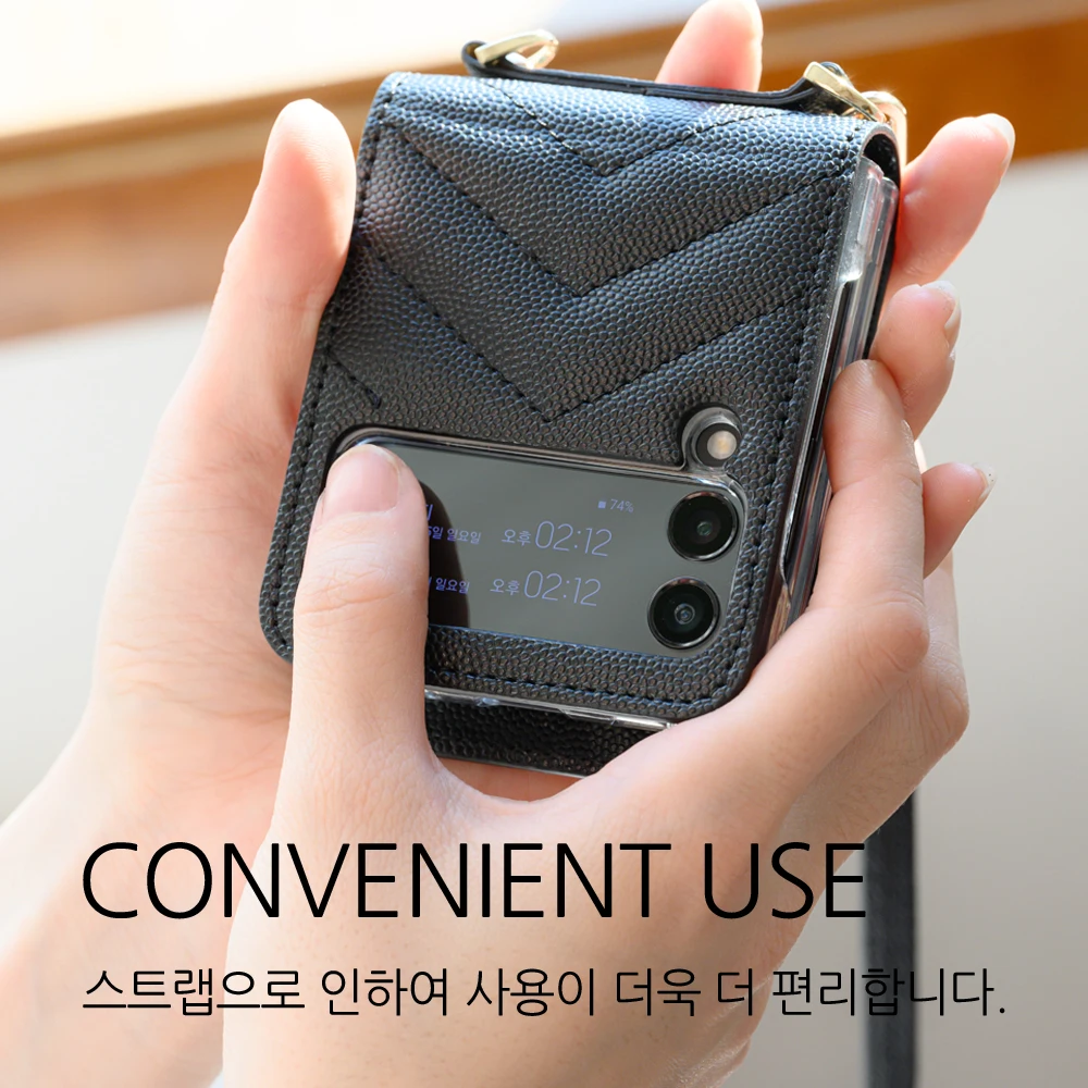 جراب هاتف مع محفظة لهاتف samny Z Flip 5 ، 4 ، 3 حامل بطاقة ائتمان مع حزام ، خاتم إصبع ، غطاء جلد PU للصدمات للنساء