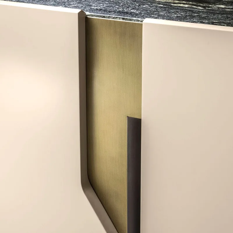 Rock slab dining side cabinet, sprinkler cabinet, integrated wall rack, locker, modern simple dining table cabinet, living room