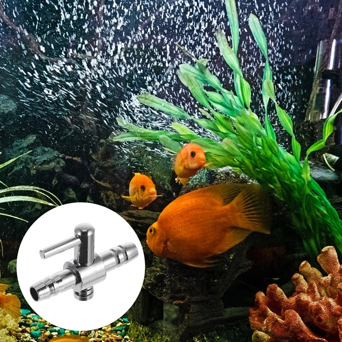 

8pcs Gas Regulating Valve Air Flow Control Adjustable Outlet For Fish Tank Multiple Connection Sturdy Durable Easy Install