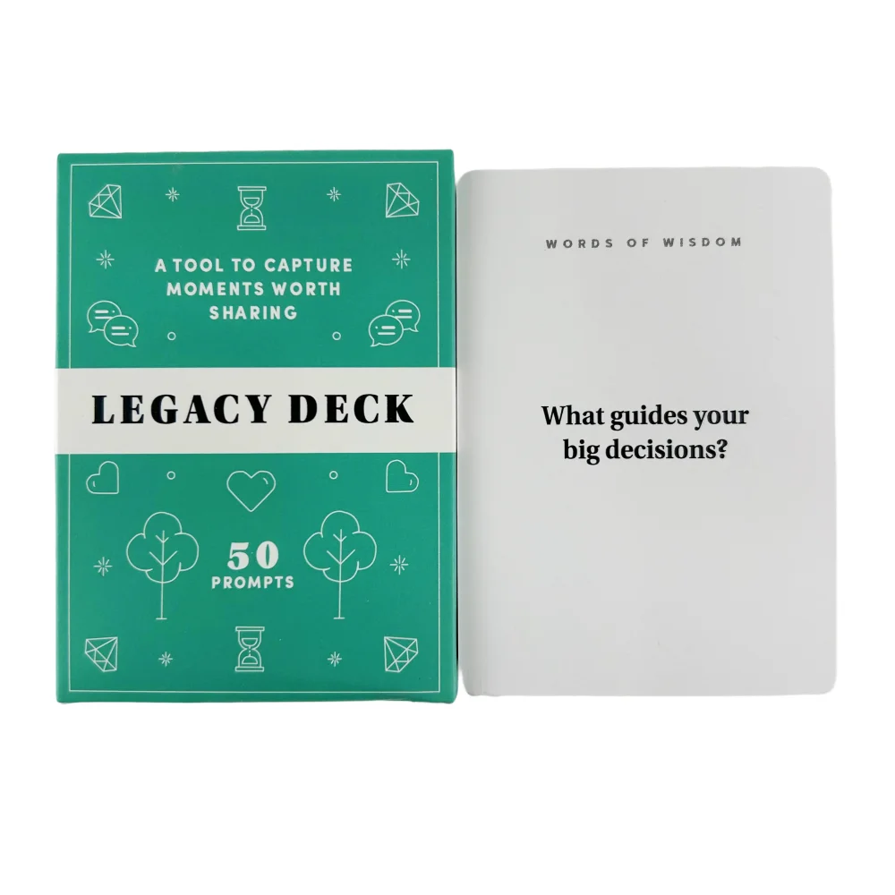 50 Prompts Legacy Deck Cards Game A Tool to Capture Moments Worth Sharing Board Playing Cards for Couples Friends