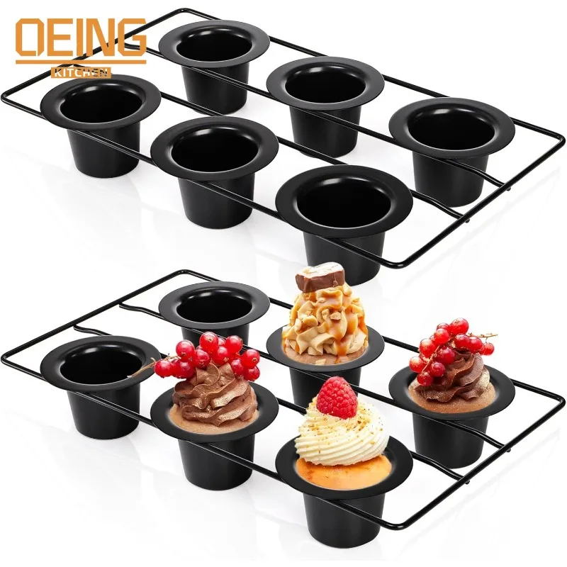 

6 Cup Popover Pans Nonstick Carbon Steel Nonstick for Oven Baking Muffin Yorkshire Pudding Popover Frittatas Cakes Kitchen Pans