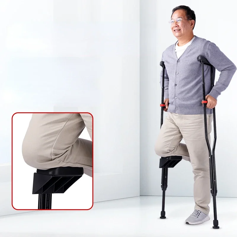 

Медицинские костыли с поддержкой ног, изделия для инвалидов, не скользят, молодые люди с поломанными ногами, предметы для ходьбы