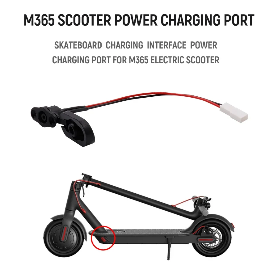 Lade Loch Wasserdichte Abdeckung mit Ladekabel Lade Port Für Xiaomi Mijia M365 Pro 1S Elektrische Roller Zubehör Teile – Detail 5