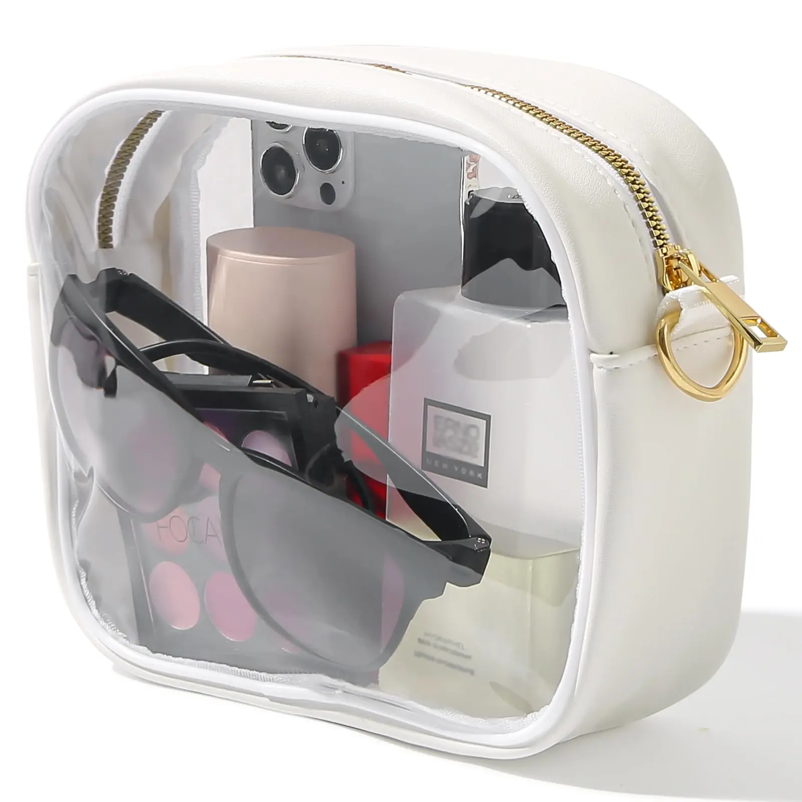 Clear Crossbody Bag, Stadium Approved Clear Purse Bag for Concerts Sports Events Festivals