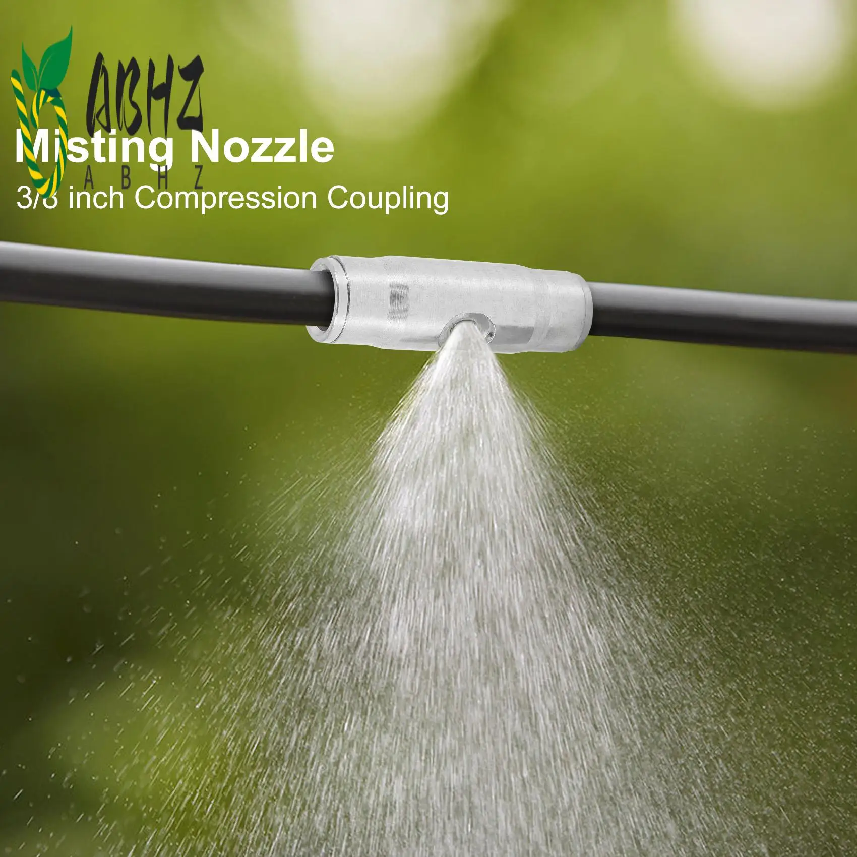 

ABHZ-10Pcs 3/8 Inch Slip Lok Misting Nozzle Coupling Tees 10/24 UNC 1000 PSI Quick Connect