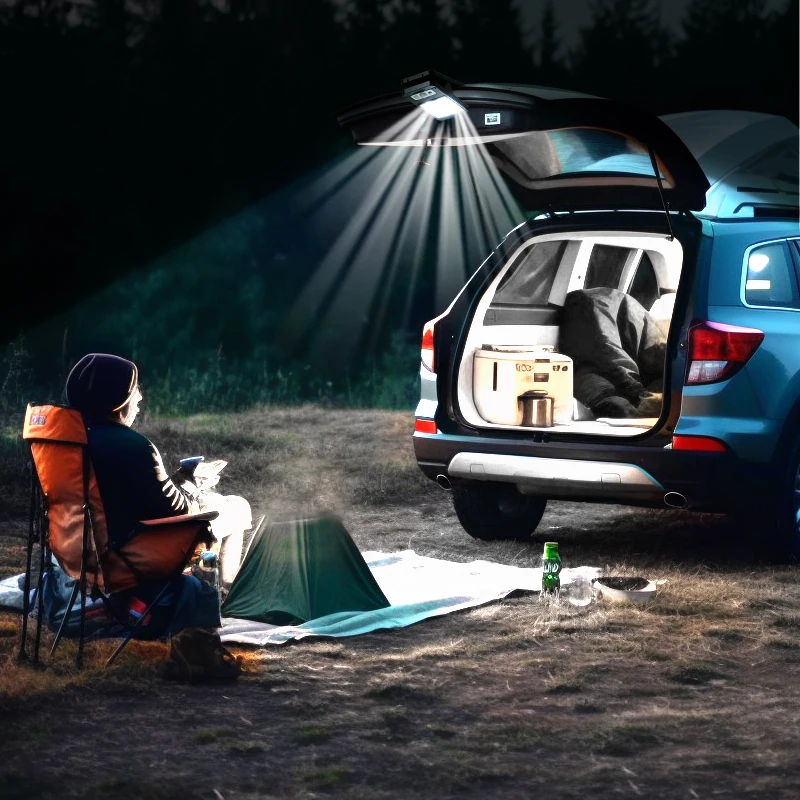 

Car outdoor camping Clip style Induction intelligent solar light garage garden lamp