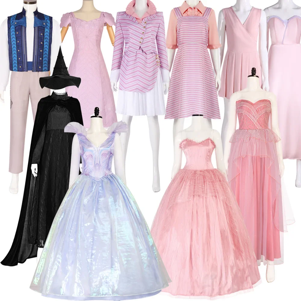 

Wicked Glinda Cosplay Costume Elphaba Nessarose Adult Carnival Uniform Anime Halloween Party Costumes Masquerade Men Game