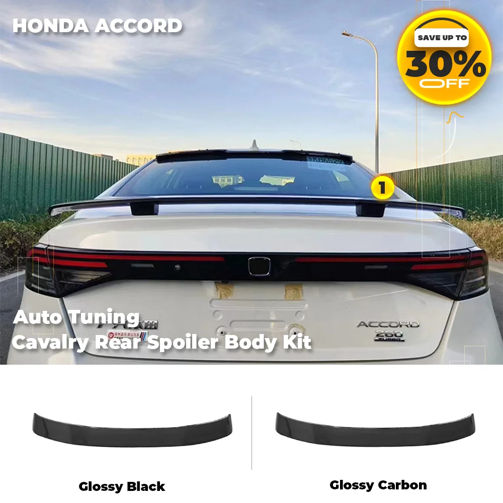 

Honda Rear Spoiler For Accord Gen 11th 2023-2024 Rear Wing Sport Body Kits Glossy Black Carbon Auto Accessories Tunning