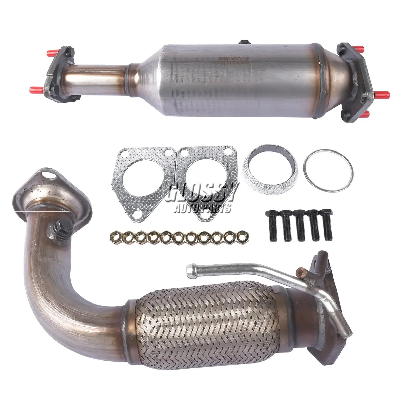 AP03 For Honda Accord 2.4L Front Flex Pipe & Catalytic Converter 03-07 6H28826/45109