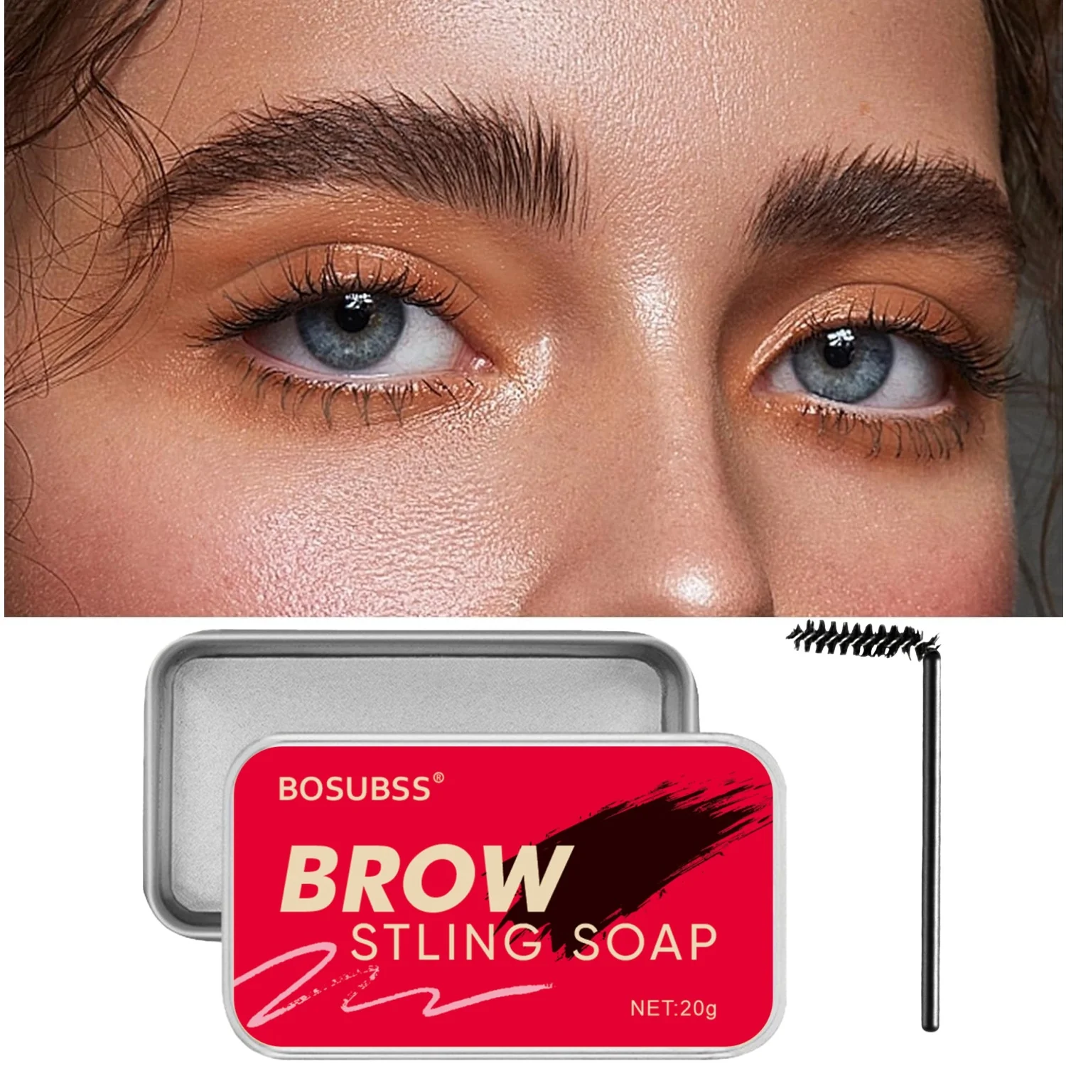 Gel para estilizar cejas, cera para moldear, resistente al agua, transparente, refrescante, duradero, natural, incoloro, regalos