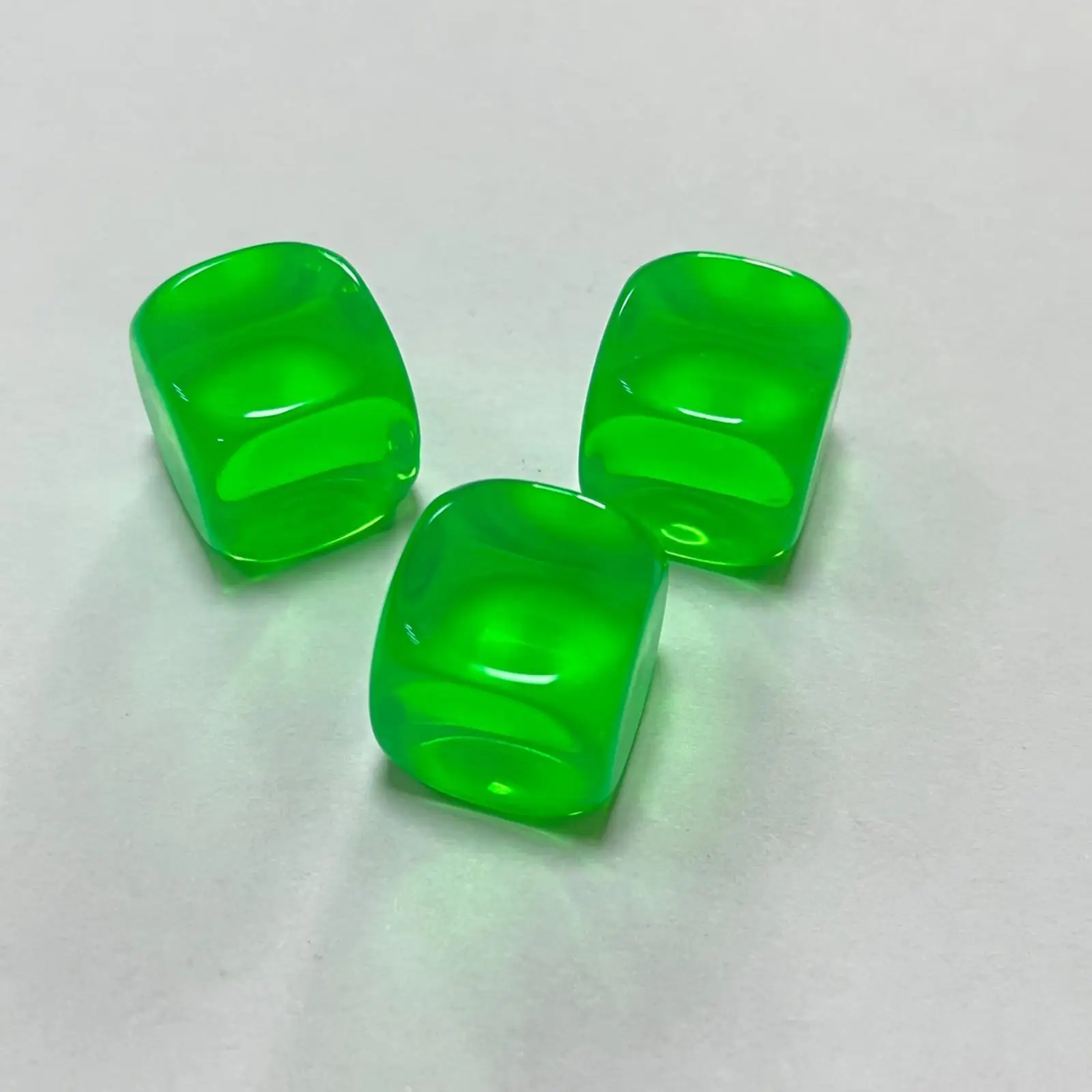 

Multicolor Blank Dices 16mm Acrylic Cube Game Props DIY Rolling Markers for Board Game Accessories