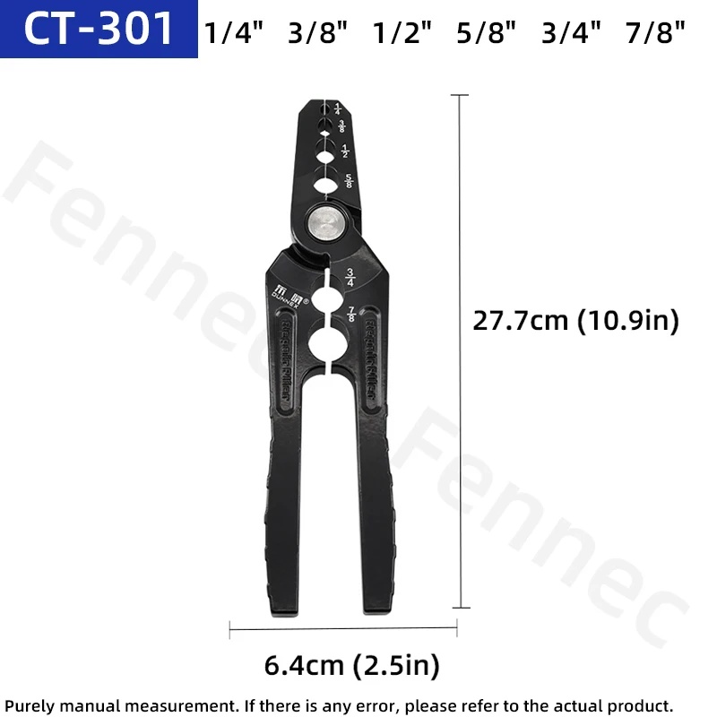 CT-301 Copper Tube Repair Pliers Compound Rounder and Flat Folded Tube Repairing Round Pliers Tool Versatile Repairing Plier