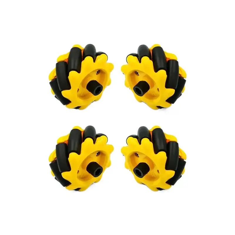 

4pcs/lot 48mm 60mm 80mm 97mm High Hardness Plastic Mecanum Wheel Omni-Directional for TT Motor Smart Robot Car with 6mm hubs