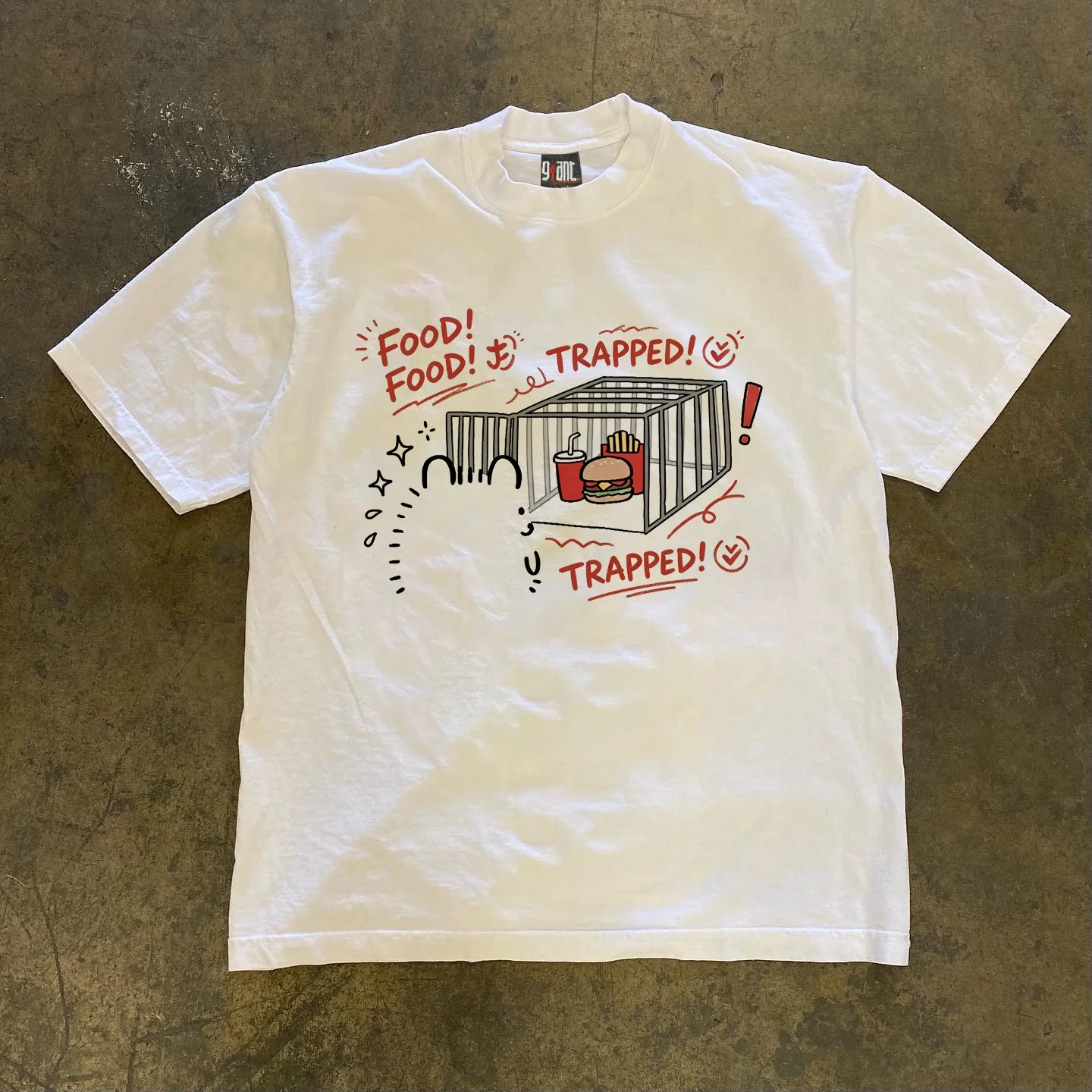Pure Cotton 3A260g Double Weave Loose Fit Short Sleeve T-Shirt Unisex Breathable Comfortable American Retro Style Summer Top