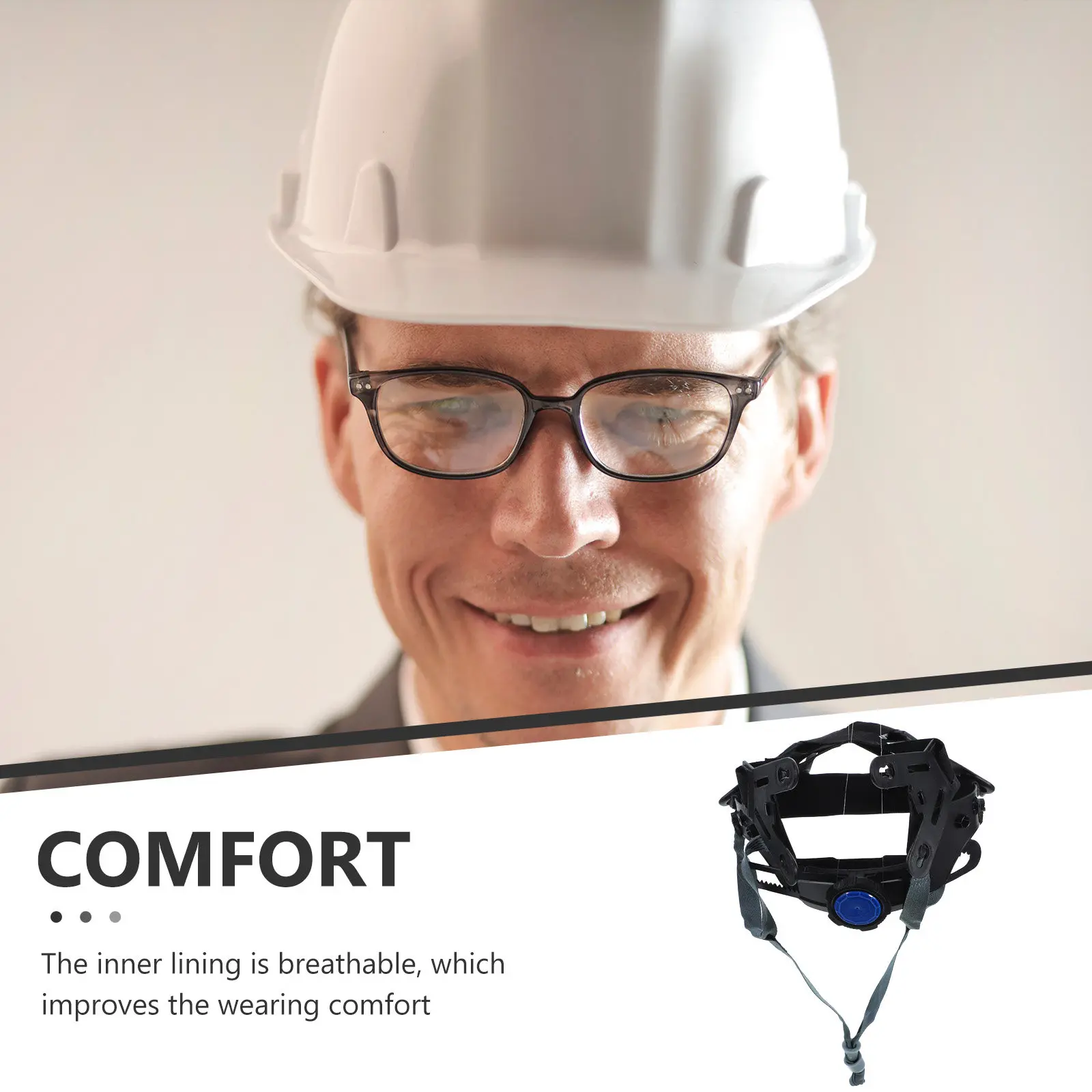 Hard Hat Suspension Insert Plastic Comfortable Liner Breathable Padding Replacement Accessories Quick Release Construction