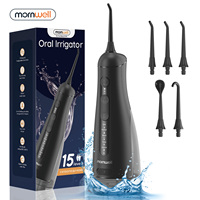 Water Dental Flosser Pick for Teeth: 5 Modes 15 Level Pressure Portable Oral Irrigator 300ML IPX7 Waterproof Irrigation Picks