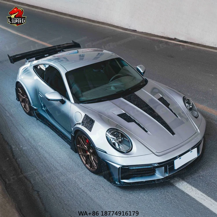 

992 Dry Carbon Fiber Car Kit for 911 992 Upgrade to A-M-A-N-S Style Body Kit