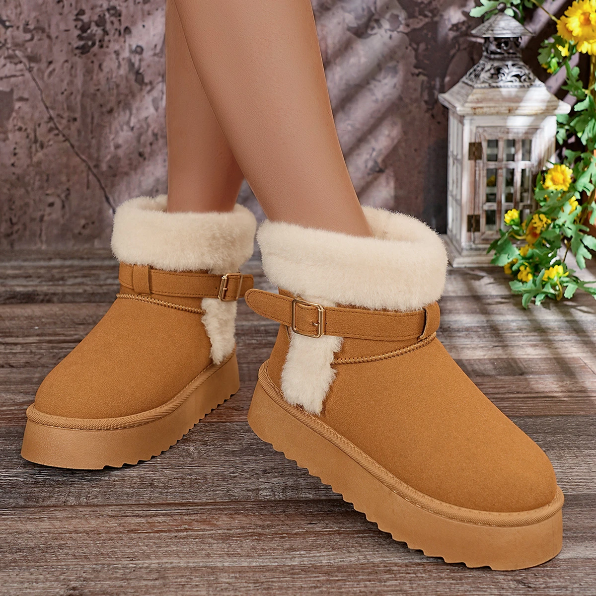 

Fashionable New Style Comfortable Wear-resistant Anti Slip Casual Women's Boots Elegant Round Toe Sexy Warm Snow Boots in Winter