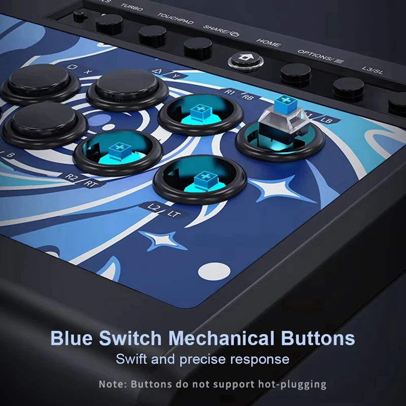 PXN-008 Fighting Joystick Arcade Game Controller Fight Stick For PS4/PS3/ One/Nintendo Switch King Of Fighters