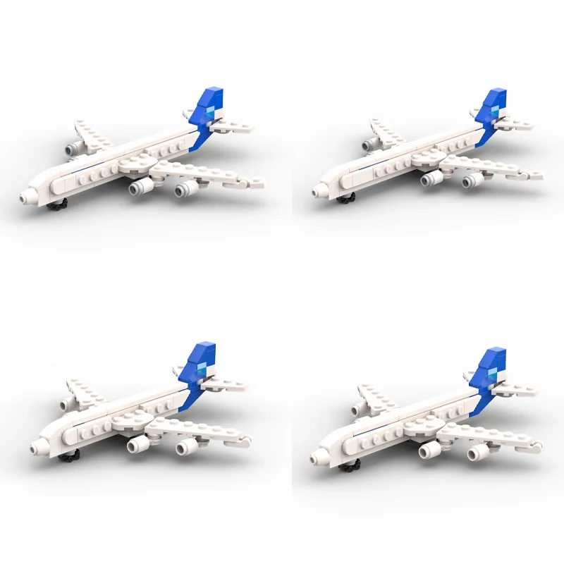 

DIY изготовленный на заказ MOC строительный блок, игрушечная модель самолета, набор для творческой сборки игрушек в качестве праздничного подарка для мальчиков