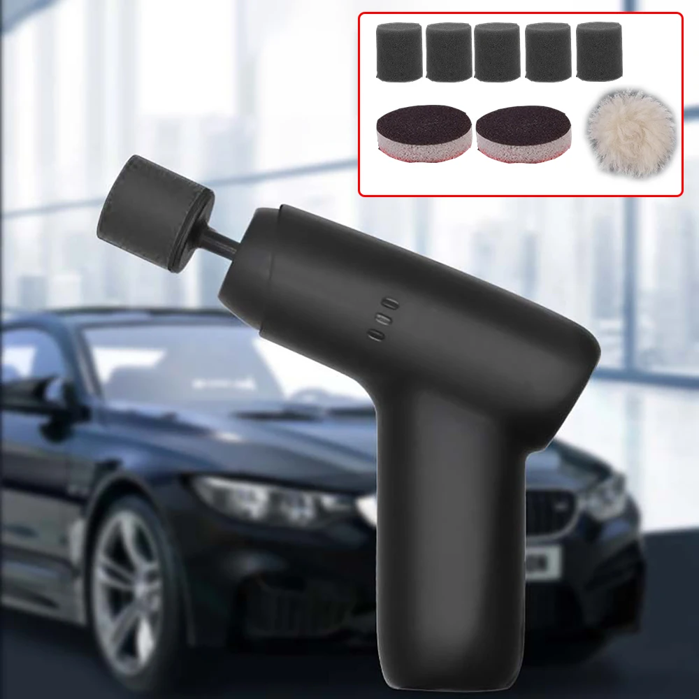 

Cordless Car Polisher Mini Electric Cordless Paint Polishing Waxing Cleaning Machine Car Scratch Removal Repair Machine Tools