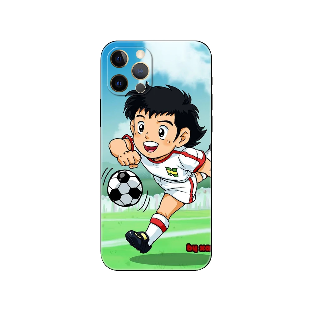 Captain Tsubasa Ozora Genzo football ，phone case for iphone，14 se 6 6s 7 8 plus x 10 XR XS 11 12 13 mini pro MAX black tpu back