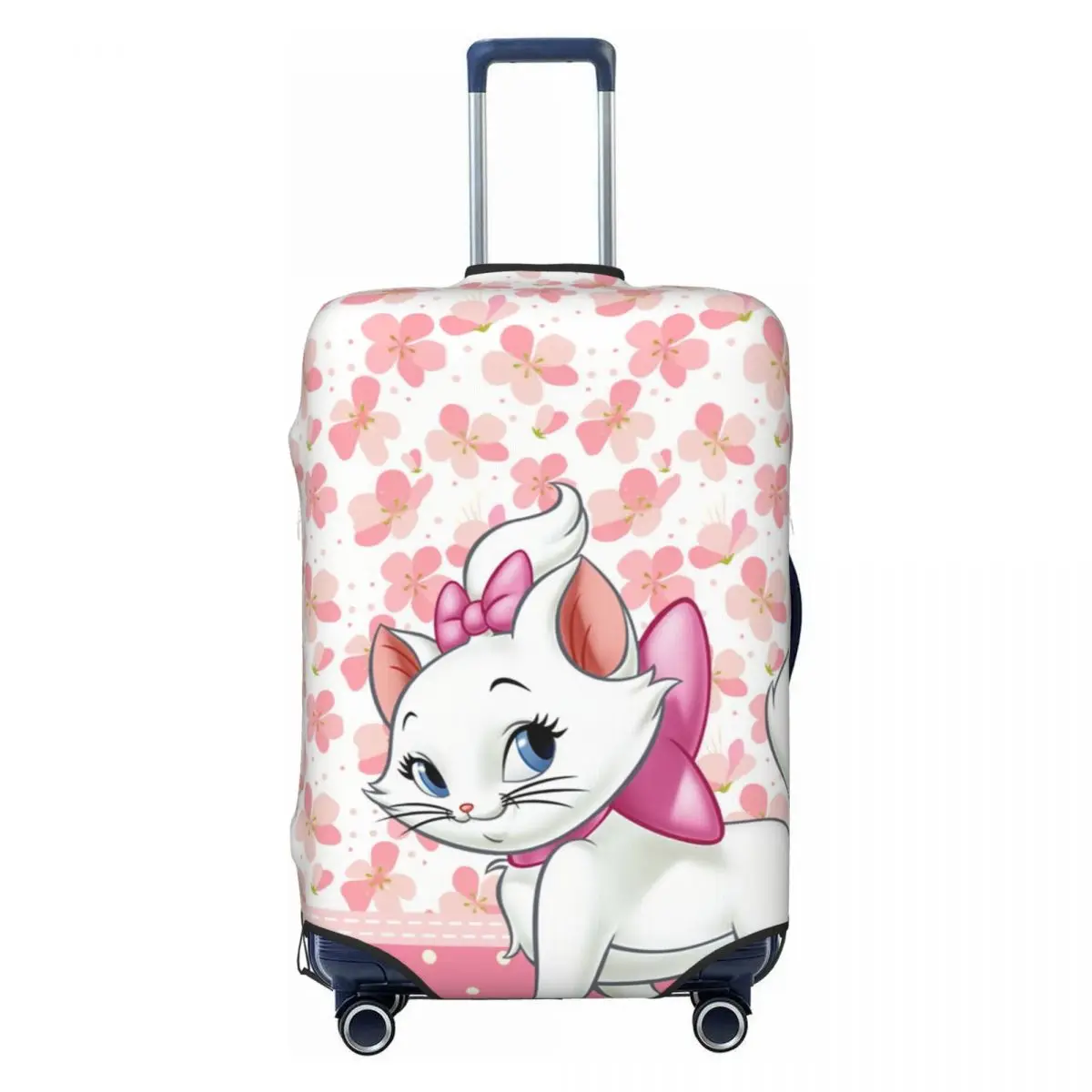 

Aristocats Marie Flowers Suitcase Cover Dust Proof Cartoon Cat Luggage Protective Covers for 18-32 inch