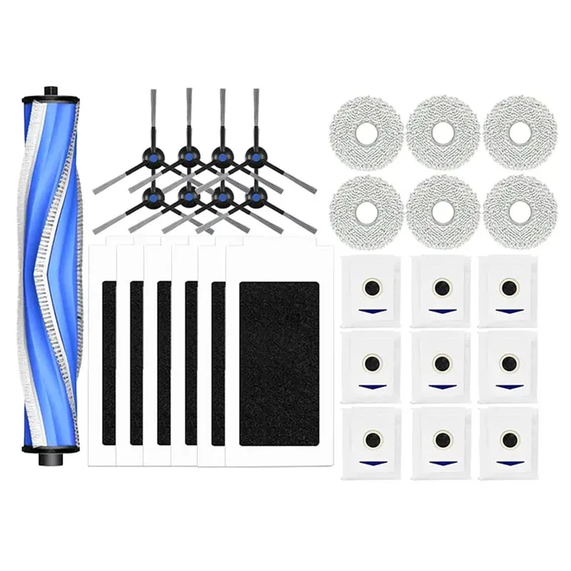 Ecovacs-メインサイドブラシ,フィルターモップ,ダストバッグの交換,スペアパーツ,deebot,t30 pro,omni,t30 max,アクセサリー