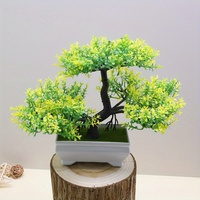 1pc Artificial Plants Bonsai Small Tree Simulation Pot Plants Fake Flowers Table Potted Ornaments Hotel Garden Home Decor Planta
