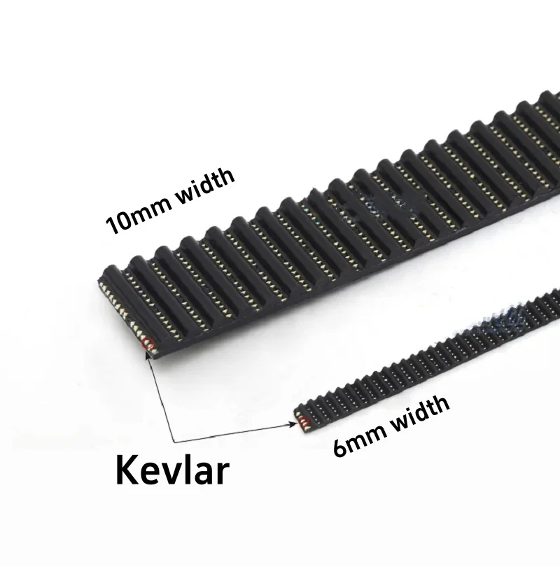 GT2/MXL Otwarty pasek rozrządu Kevlar + TPU Poliuretanowe paski rozrządu do kół synchronicznych Szerokość 6 mm 10 mm do części drukarki 3D